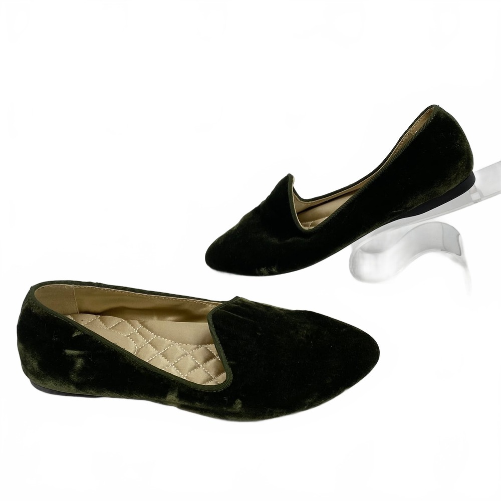 Birdies Flats & Loafers Velvet Green | Women's US 6